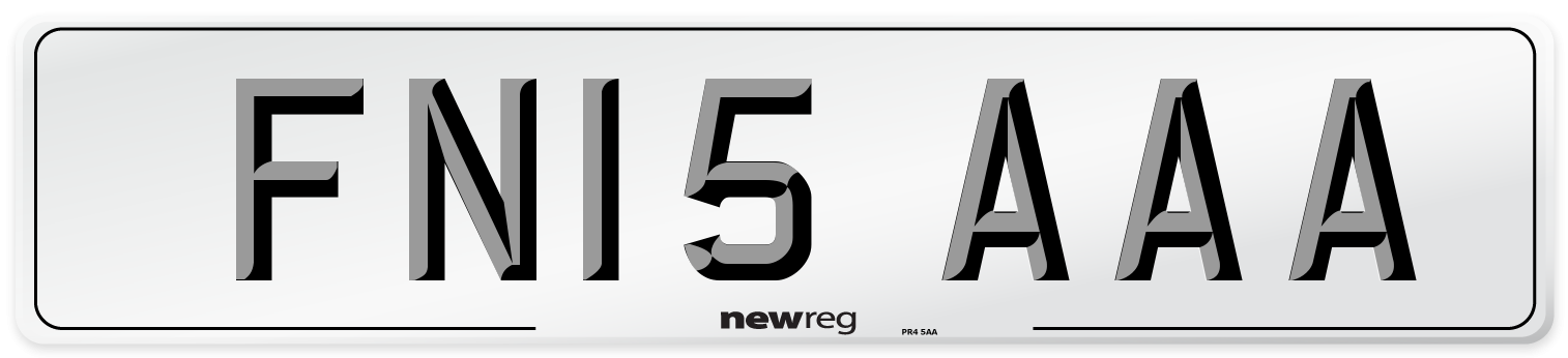 FN15 AAA Number Plate from New Reg